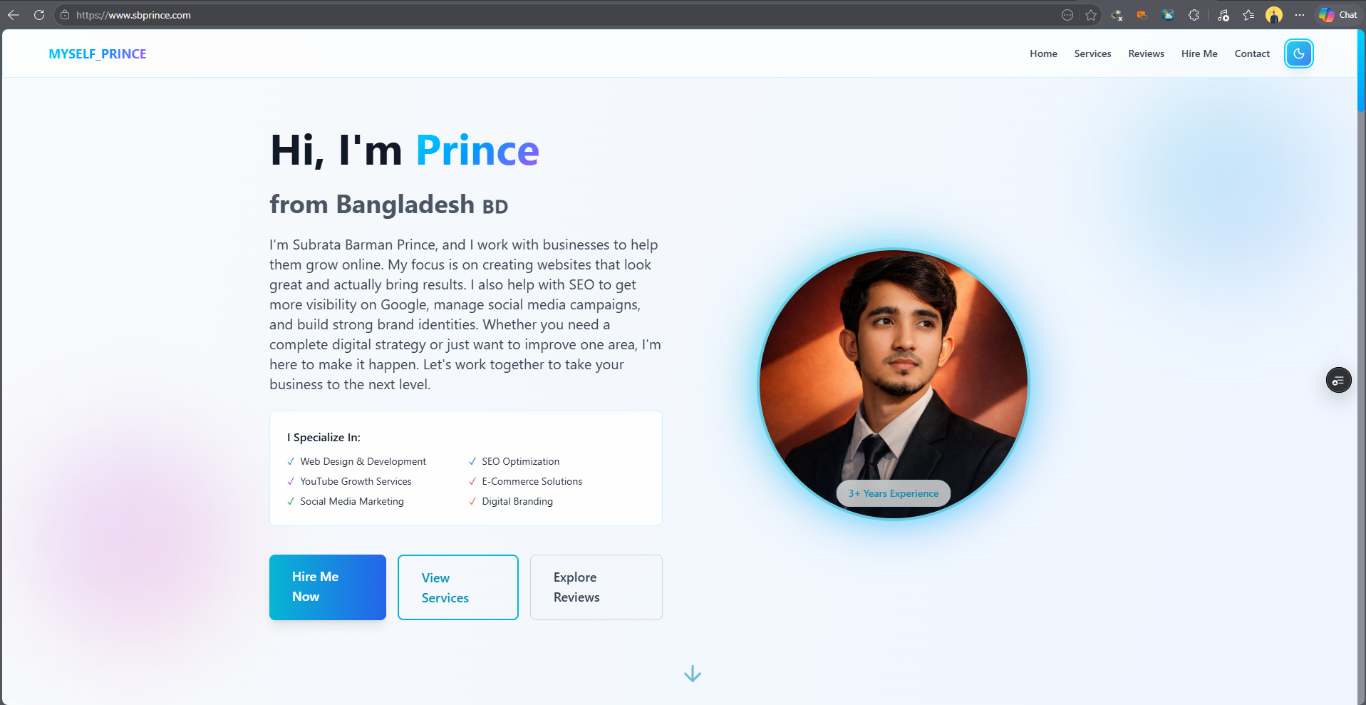 Portfolio for Prince preview